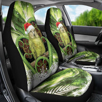 Kakapo New Zealand Christmas In July Car Seat Cover NZ Aroha Koru Fern Marble Vibes