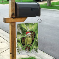 Kakapo New Zealand Christmas In July Garden Flag NZ Aroha Koru Fern Marble Vibes