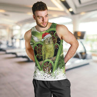 Kakapo New Zealand Christmas In July Men Tank Top NZ Aroha Koru Fern Marble Vibes