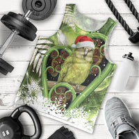 Kakapo New Zealand Christmas In July Men Tank Top NZ Aroha Koru Fern Marble Vibes