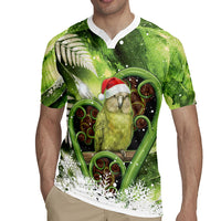 Kakapo New Zealand Christmas In July Rugby Jersey NZ Aroha Koru Fern Marble Vibes