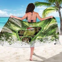 Kakapo New Zealand Christmas In July Sarong NZ Aroha Koru Fern Marble Vibes