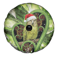 Kakapo New Zealand Christmas In July Spare Tire Cover NZ Aroha Koru Fern Marble Vibes