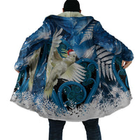 Sulphur-crested Cockatoo New Zealand Christmas In July Cloak NZ Aroha Koru Fern Marble Vibes