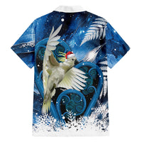 Sulphur-crested Cockatoo New Zealand Christmas In July Family Matching Summer Maxi Dress and Hawaiian Shirt NZ Aroha Koru Fern Marble Vibes