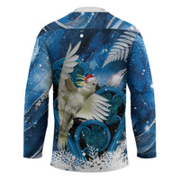 Sulphur-crested Cockatoo New Zealand Christmas In July Hockey Jersey NZ Aroha Koru Fern Marble Vibes
