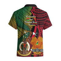 Vanuatu and Papua New Guinea Hawaiian Shirt Vanuatuan With PNG Polynesian Pattern LT14 - Polynesian Pride