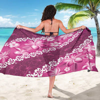 Vintage Pink Polynesia Sarong Plumeria With Hibiscus Tropical Vibes