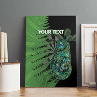 Personalised New Zealand Darts Canvas Wall Art Aotearoa Maori Fern Mix Manaia Tattoo