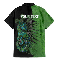 Personalised New Zealand Darts Family Matching Mermaid Dress and Hawaiian Shirt Aotearoa Maori Fern Mix Manaia Tattoo