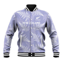New Zealand Silver Fern Rugby Custom Baseball Jacket Go Aotearoa Champions Purple Version - Polynesian Pride