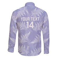 New Zealand Silver Fern Rugby Custom Family Matching Long Sleeve Bodycon Dress and Hawaiian Shirt Go Aotearoa Champions Purple Version - Polynesian Pride