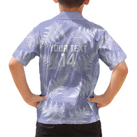 New Zealand Silver Fern Rugby Custom Kid Hawaiian Shirt Go Aotearoa Champions Purple Version - Polynesian Pride