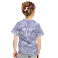 New Zealand Silver Fern Rugby Custom Kid T Shirt Go Aotearoa Champions Purple Version - Polynesian Pride