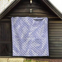 New Zealand Silver Fern Rugby Custom Quilt Go Aotearoa Champions Purple Version - Polynesian Pride