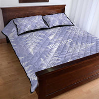 New Zealand Silver Fern Rugby Custom Quilt Bed Set Go Aotearoa Champions Purple Version - Polynesian Pride