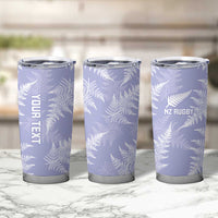 New Zealand Silver Fern Rugby Custom Tumbler Cup Go Aotearoa Champions Purple Version - Polynesian Pride