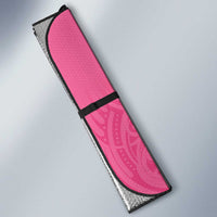 New Zealand Breast Cancer Awareness Auto Sun Shade Maori Butterfly Pink Ribbon - Polynesian Pride