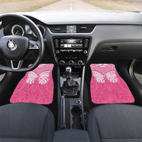 New Zealand Breast Cancer Awareness Car Mats Maori Butterfly Pink Ribbon - Polynesian Pride