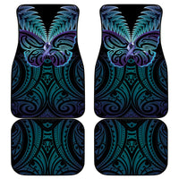 Suicide Prevention New Zealand Car Mats Aotearoa Maori Butterfly Mix Silver Fern - Polynesian Pride