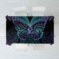 Suicide Prevention New Zealand Tablecloth Aotearoa Maori Butterfly Mix Silver Fern - Polynesian Pride