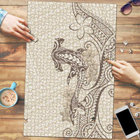 Beige Hawaii Puzzle Hammerhead Shark Tattoo Curve Polynesian - Polynesian Pride