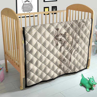 Beige Hawaii Quilt Hammerhead Shark Tattoo Curve Polynesian - Polynesian Pride