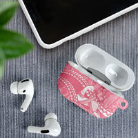 Personalised Polynesia Breast Cancer Awareness AirPods Case Brave Strong Butterfly Pink Ribbon