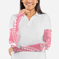 Personalised Polynesia Breast Cancer Awareness Arm Sleeves Brave Strong Butterfly Pink Ribbon