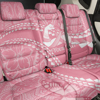 Personalised Polynesia Breast Cancer Awareness Back Car Seat Cover Brave Strong Butterfly Pink Ribbon