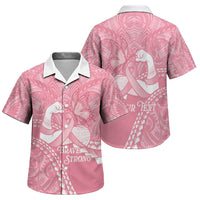Personalised Polynesia Breast Cancer Awareness Family Matching Mermaid Dress and Hawaiian Shirt Brave Strong Butterfly Pink Ribbon