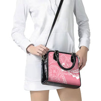 Personalised Polynesia Breast Cancer Awareness Shoulder Handbag Brave Strong Butterfly Pink Ribbon