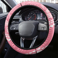 Polynesia Breast Cancer Awareness Steering Wheel Cover Brave Strong Butterfly Pink Ribbon