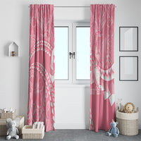 Personalised Polynesia Breast Cancer Awareness Window Curtain Brave Strong Butterfly Pink Ribbon