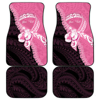 Personalised Polynesia Breast Cancer Awareness Car Mats Fight With Hope Pink Ribbon Boxing Gloves