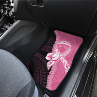 Personalised Polynesia Breast Cancer Awareness Car Mats Fight With Hope Pink Ribbon Boxing Gloves