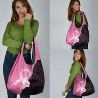 Polynesia Breast Cancer Awareness Grocery Bag Fight With Hope Pink Ribbon Boxing Gloves
