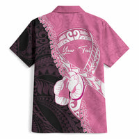 Personalised Polynesia Breast Cancer Awareness Hawaiian Shirt Fight With Hope Pink Ribbon Boxing Gloves