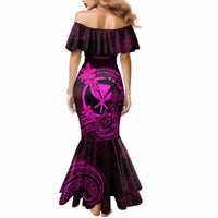 Hawaii Mermaid Dress Fish Hook Tattoo Mix Polynesian Plumeria Pink Version LT14 - Polynesian Pride