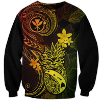 Hawaii Sweatshirt Pineapple Mix Polynesian Plumeria Reggae Version LT14 Unisex Reggae - Polynesian Pride
