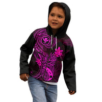 Hawaii Kid Hoodie Pineapple Mix Polynesian Plumeria Pink Version LT14 - Polynesian Pride