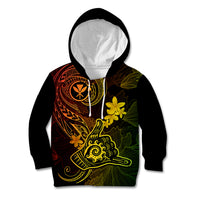 Hawaii Kid Hoodie Shaka Tattoo Mix Polynesian Plumeria Reggae Version LT14 Reggae - Polynesian Pride