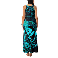 hawaii-family-matching-tank-maxi-dress-and-hawaiian-shirt-shaka-tattoo-mix-polynesian-plumeria-turquoise-version