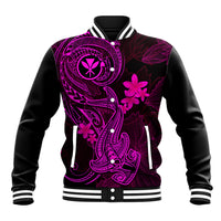 hawaii-baseball-jacket-hammerhead-shark-tattoo-mix-polynesian-plumeria-pink-version
