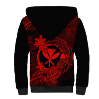 hawaii-sherpa-hoodie-hammerhead-shark-tattoo-mix-polynesian-plumeria-red-version