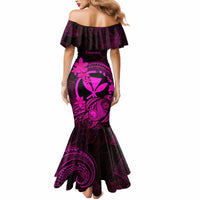 Hawaii Mermaid Dress Turtle Mix Polynesian Plumeria Pink Version LT14 - Polynesian Pride