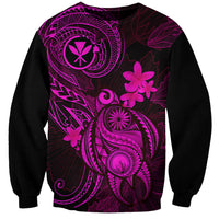 hawaii-sweatshirt-turtle-mix-polynesian-plumeria-pink-version