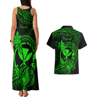 hawaii-couples-matching-tank-maxi-dress-and-hawaiian-shirt-turtle-mix-polynesian-plumeria-green-version
