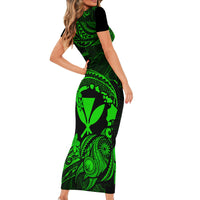 hawaii-family-matching-short-sleeve-bodycon-dress-and-hawaiian-shirt-turtle-mix-polynesian-plumeria-green-version