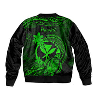 hawaii-sleeve-zip-bomber-jacket-turtle-mix-polynesian-plumeria-green-version